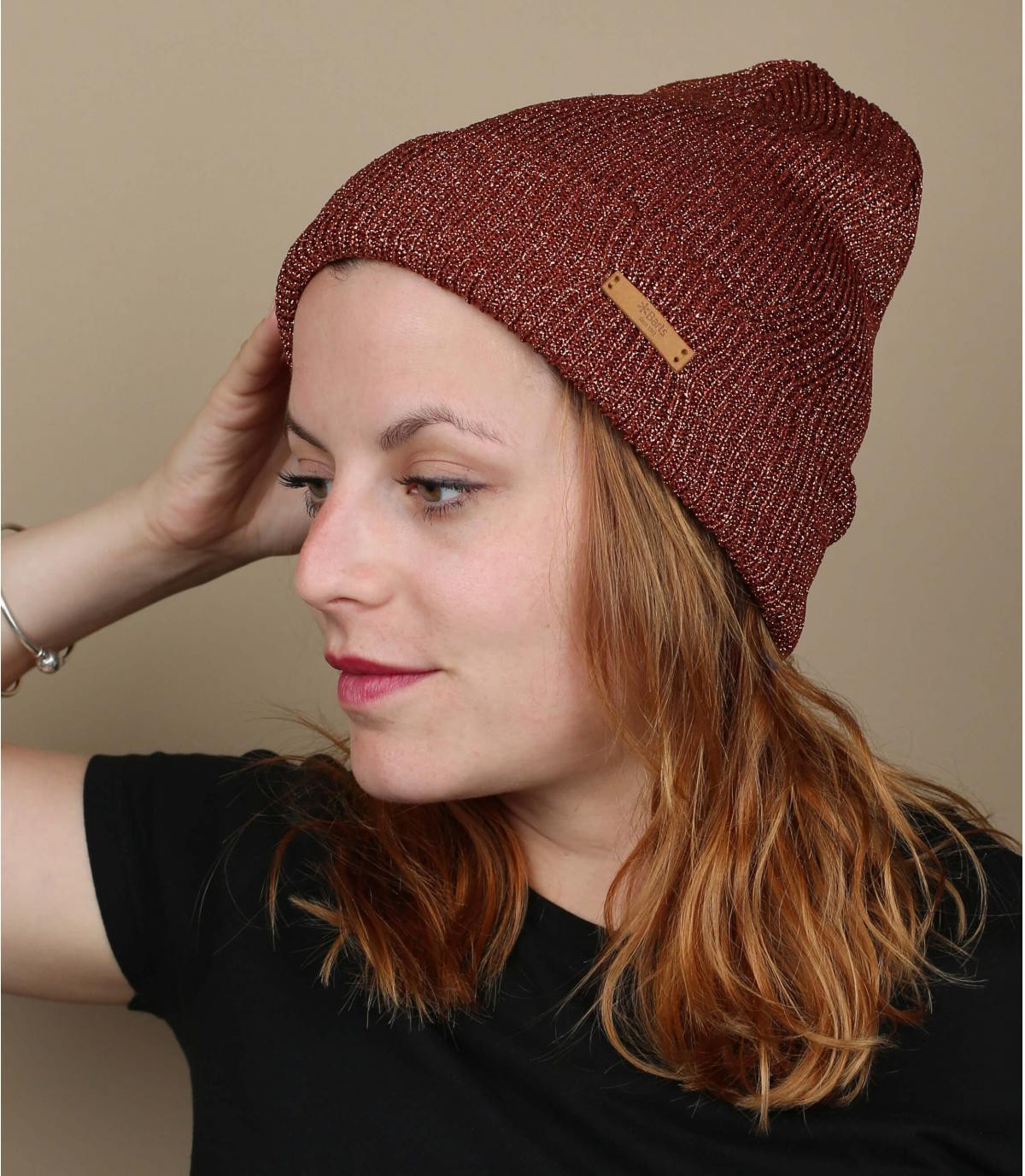 bruine reverspet Barts Xylo Beanie rust bruine reverspet Barts Xylo Beanie rust